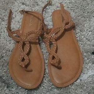 Tan sandals